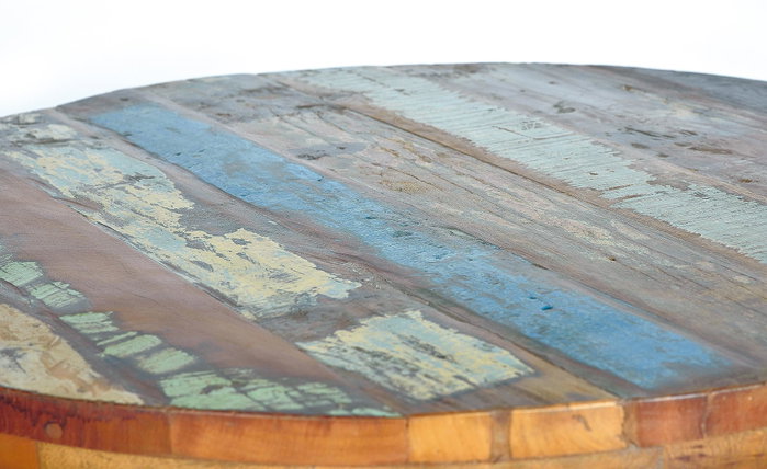 GINER Y COLOMER Mesa de comedor elevable de madera natural y metal negro